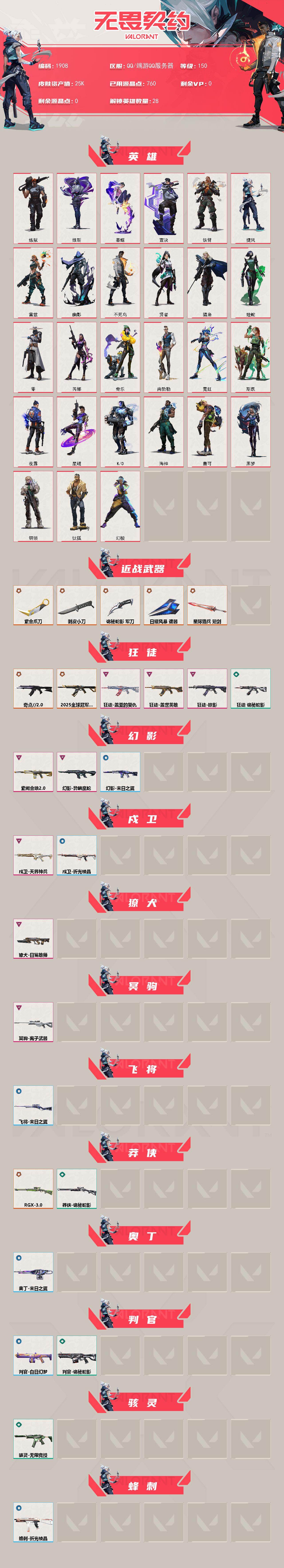 WWQXL46259无畏契约账号详情图2