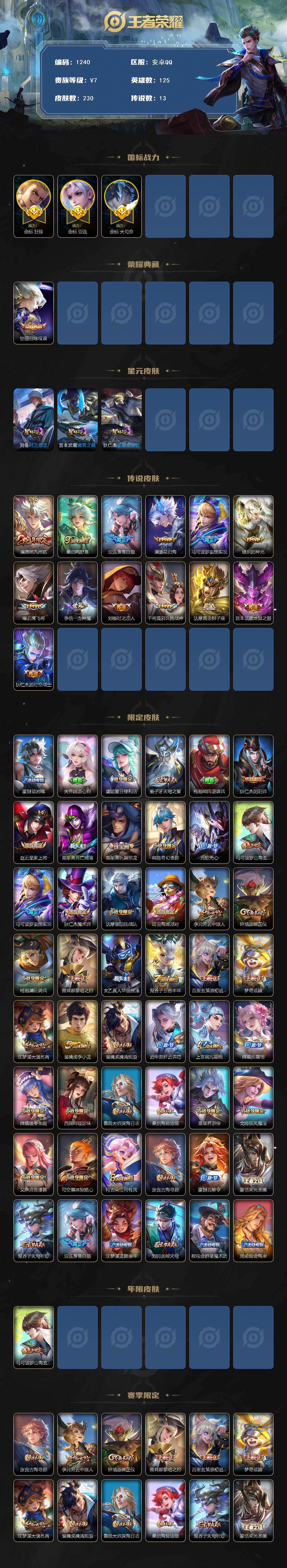 WZKG497347王者荣耀账号详情图2