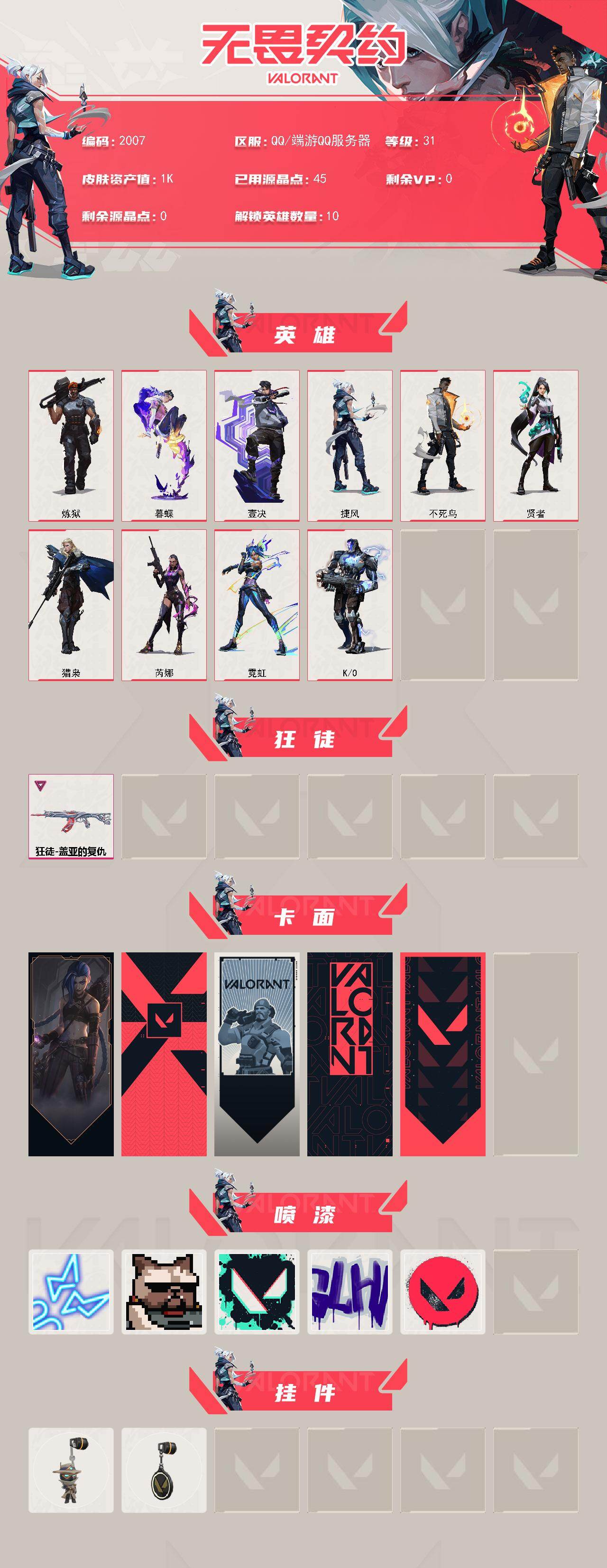 WWQXL46405无畏契约账号详情图2