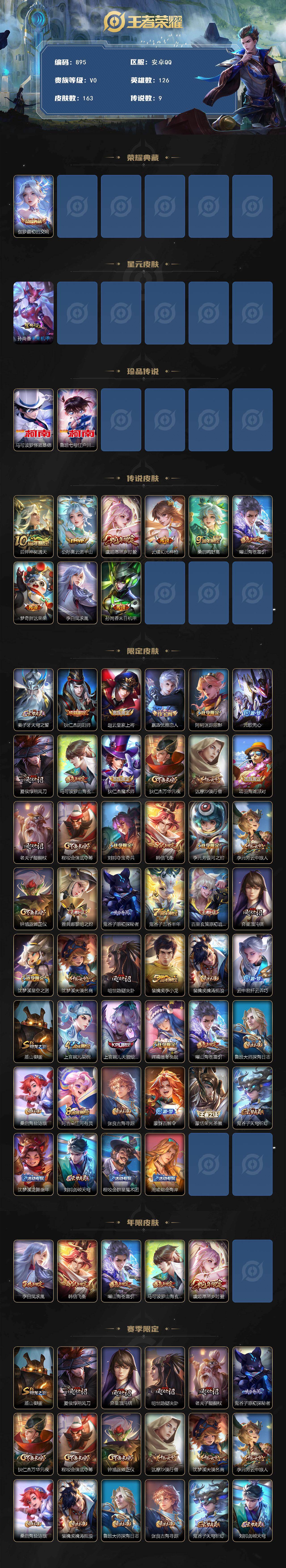 WZCMW495662王者荣耀账号详情图2