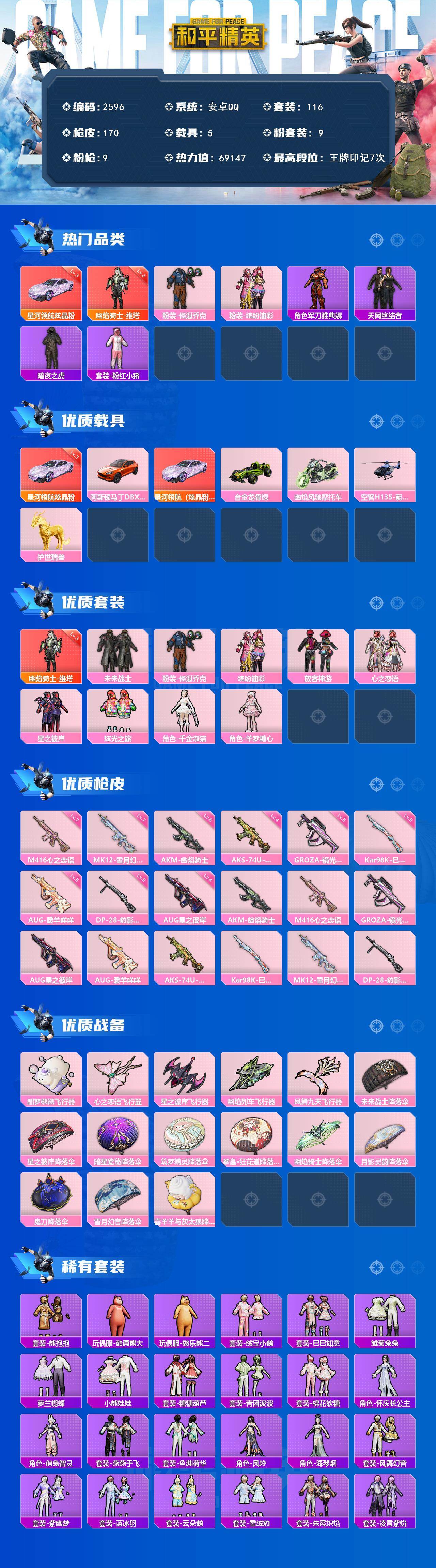 HPCMW465379和平精英账号详情图2