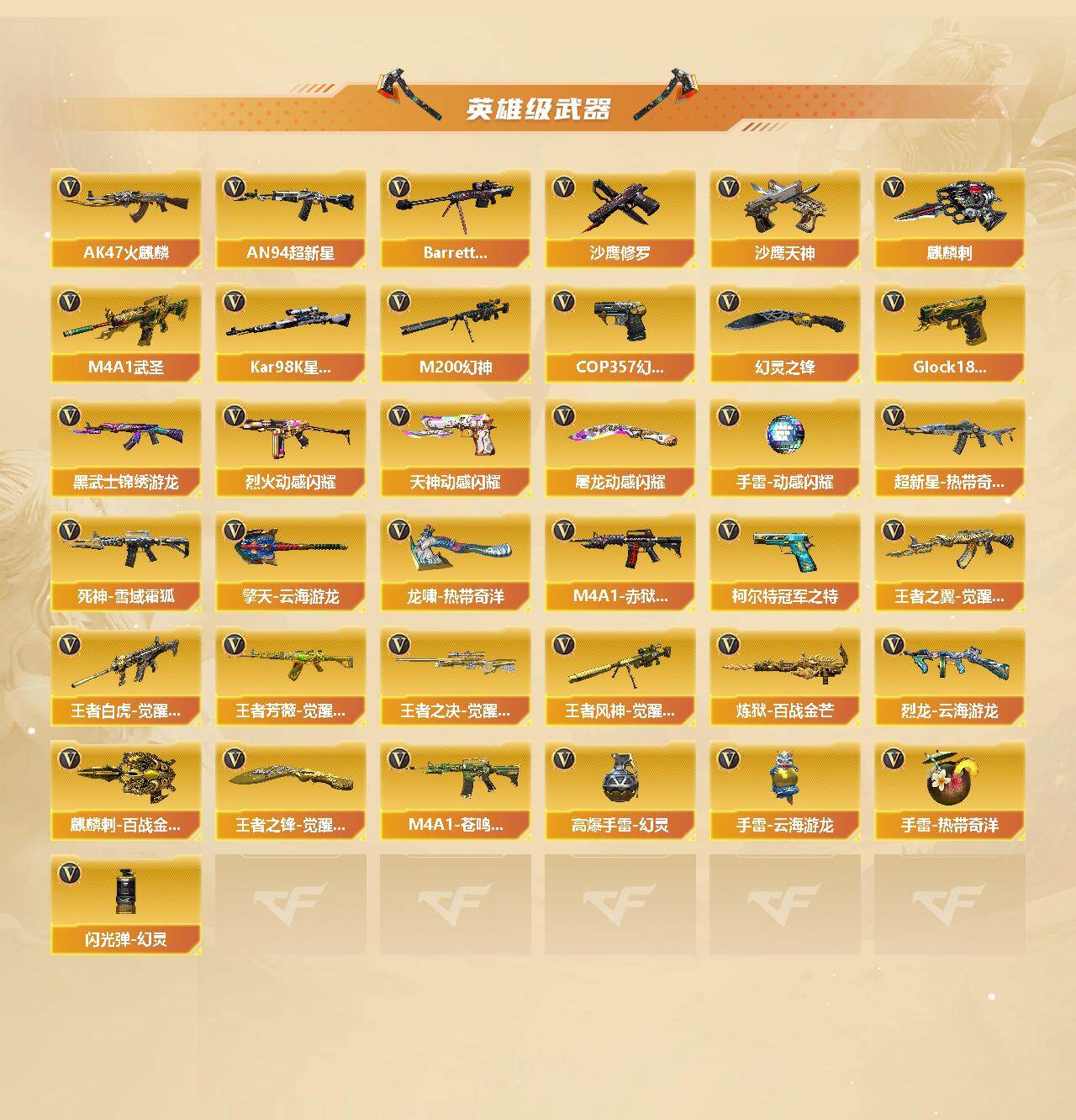 CFLX427844穿越火线账号详情图3