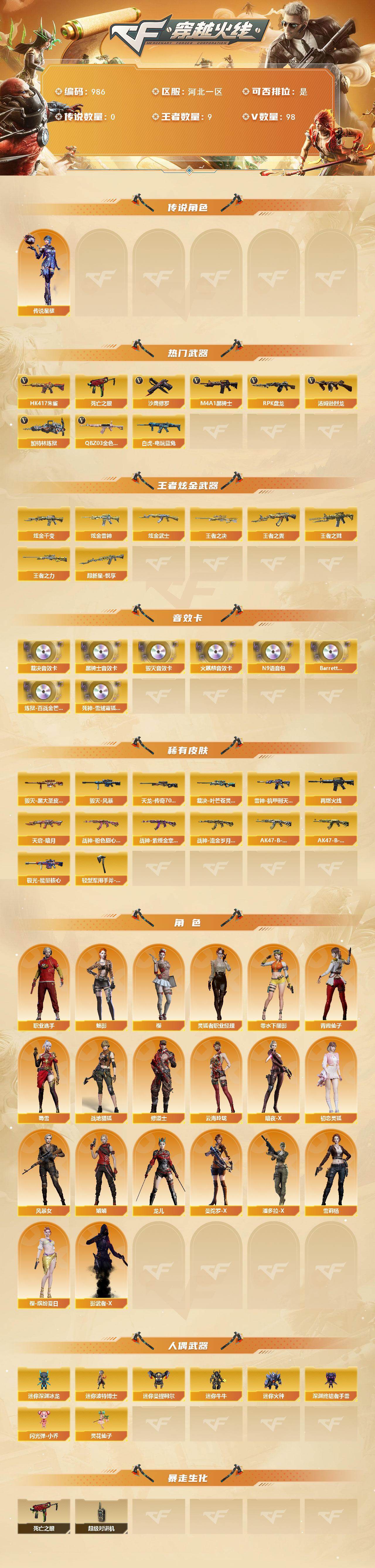 CFCMW429611穿越火线账号详情图2