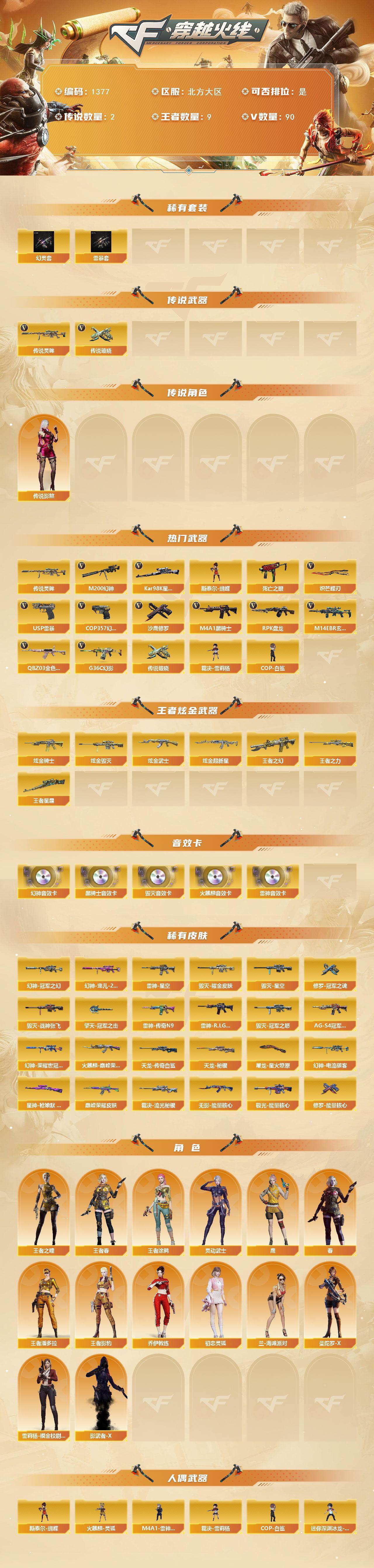 CFCMW422209穿越火线账号详情图2