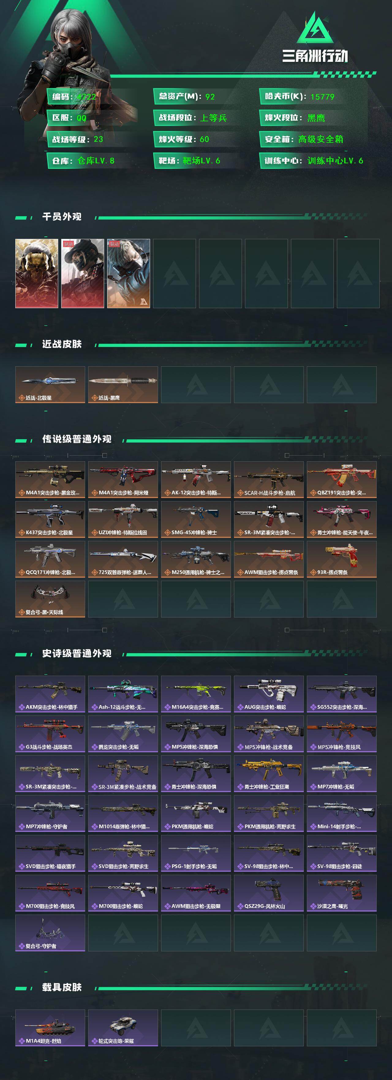 SJZCMW419116三角洲行动账号详情图2