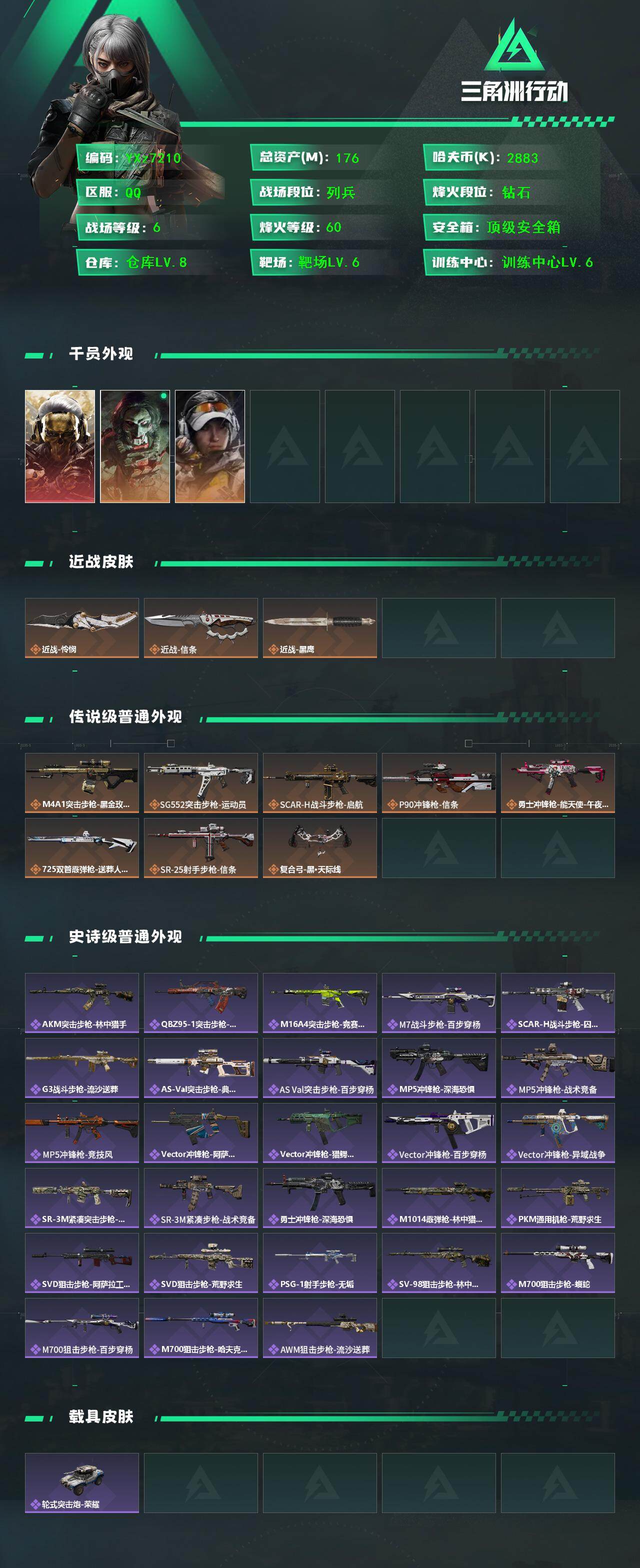 SJZCMW442046三角洲行动账号详情图2