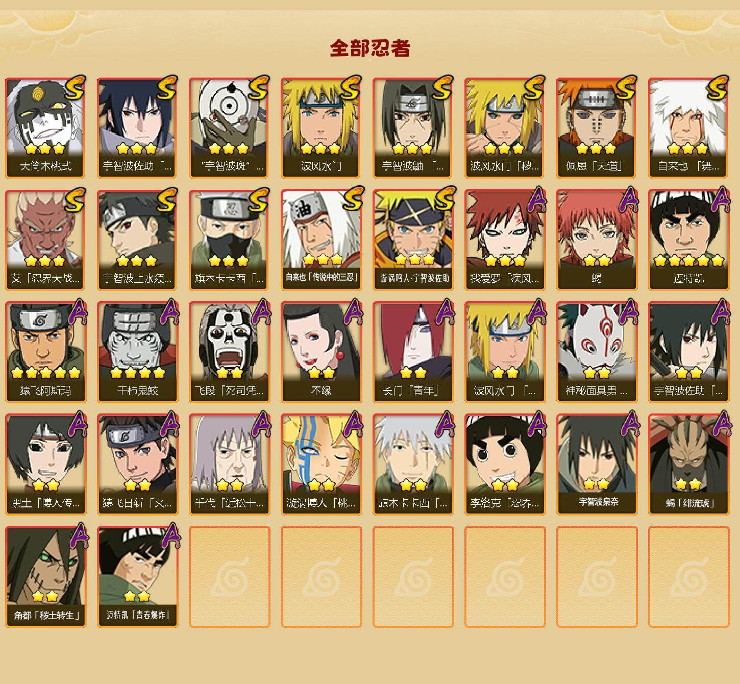 HYLFY44815火影忍者账号详情图2