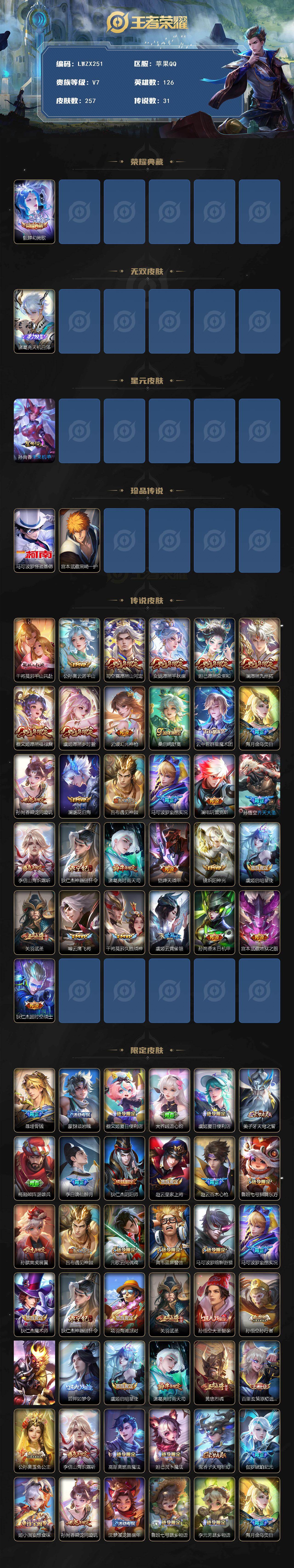 WZCMW476550王者荣耀账号详情图2