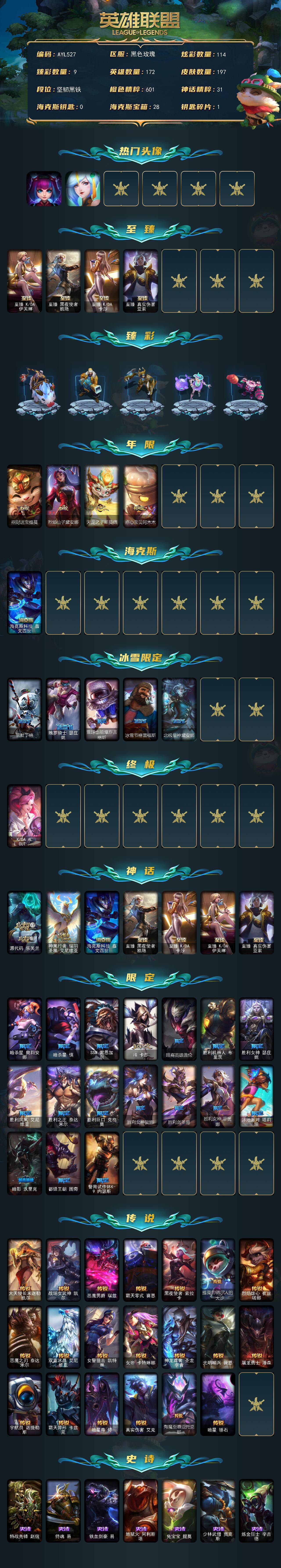 LOLCMW49773英雄联盟账号详情图2