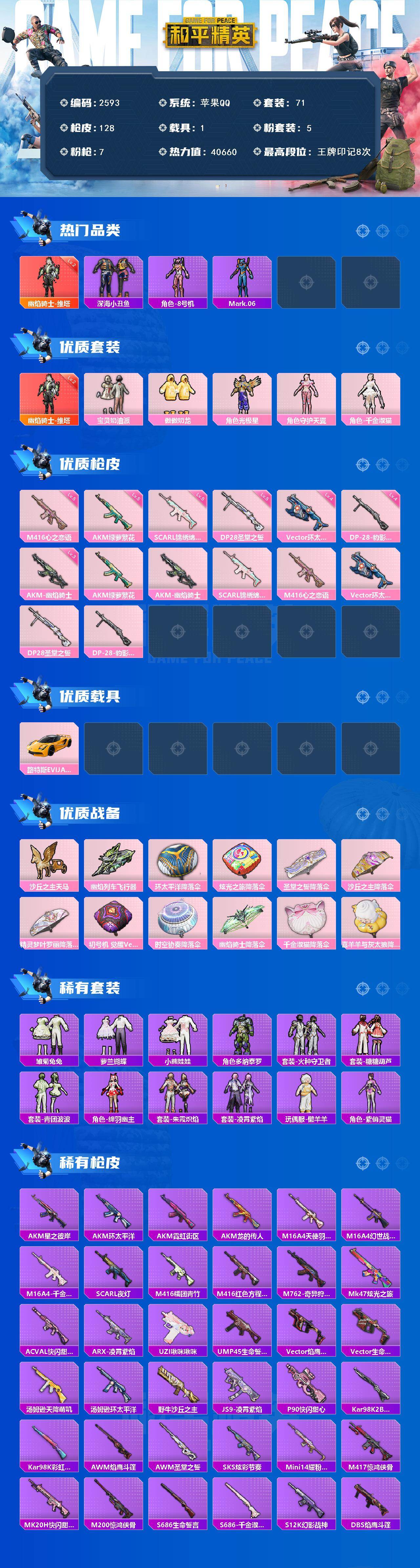 HPCMW465377和平精英账号详情图2