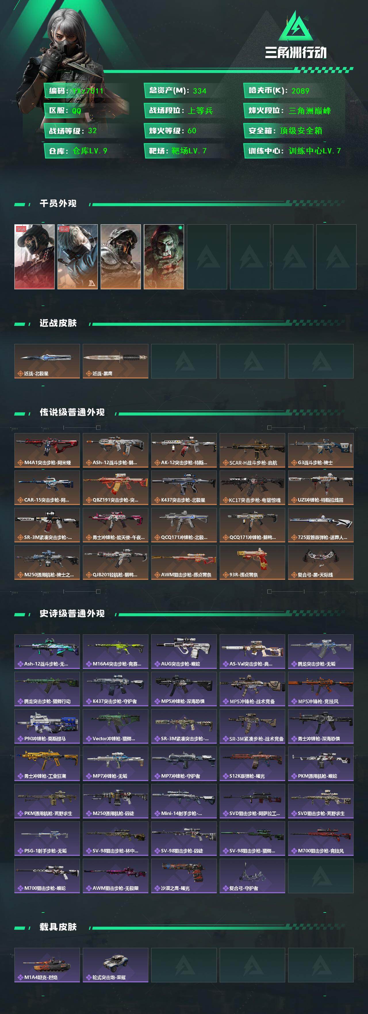 SJZCMW419128三角洲行动账号详情图2