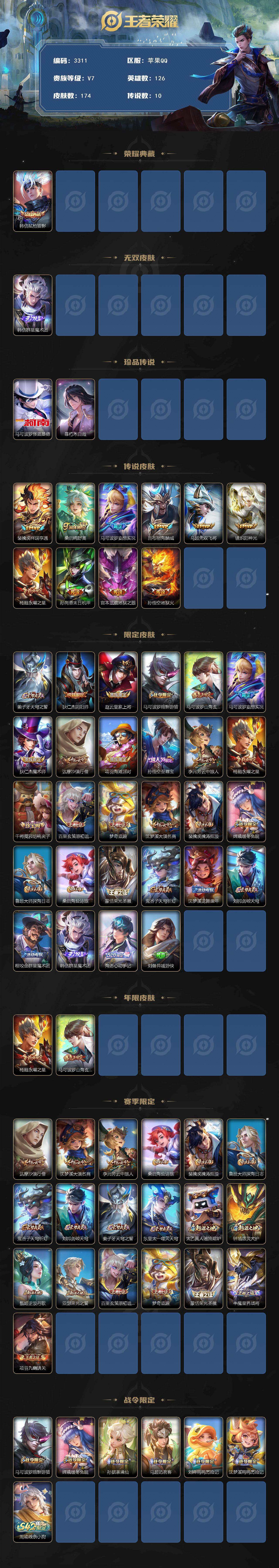 WZCMW473450王者荣耀账号详情图2