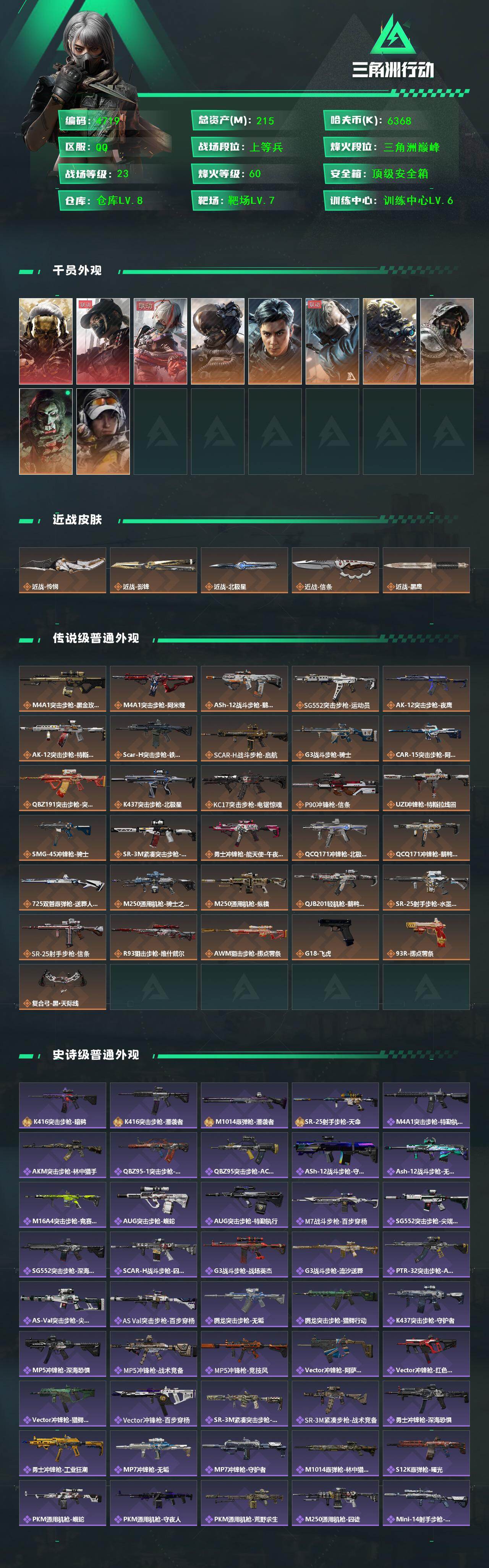 SJZCMW433120三角洲行动账号详情图2