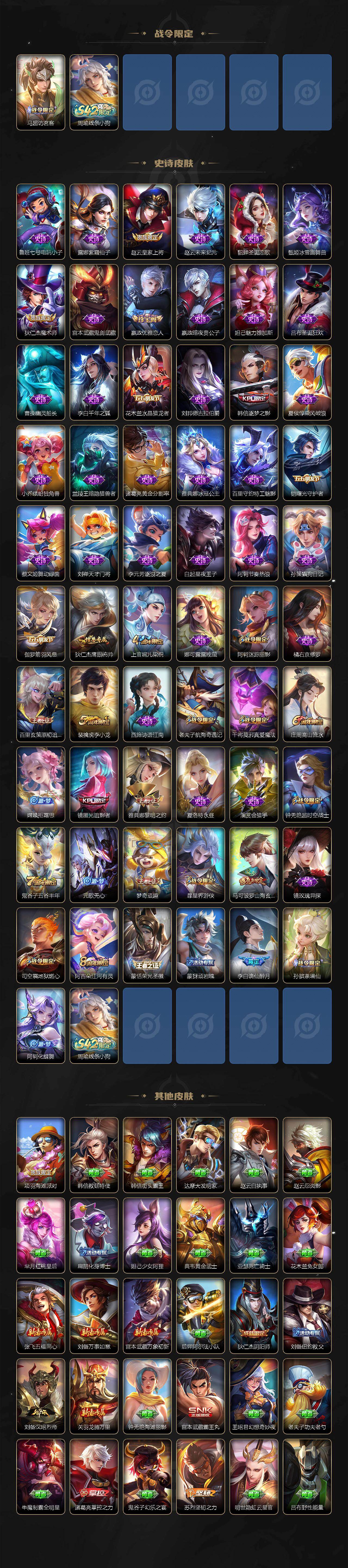 WZKG486123王者荣耀账号详情图3