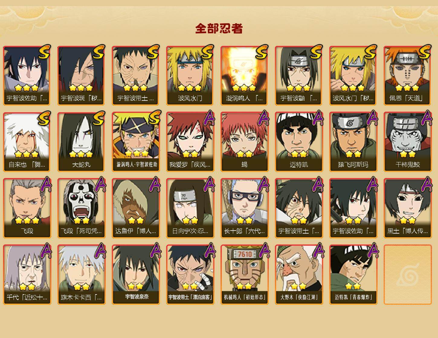 HYLFY44819火影忍者账号详情图2