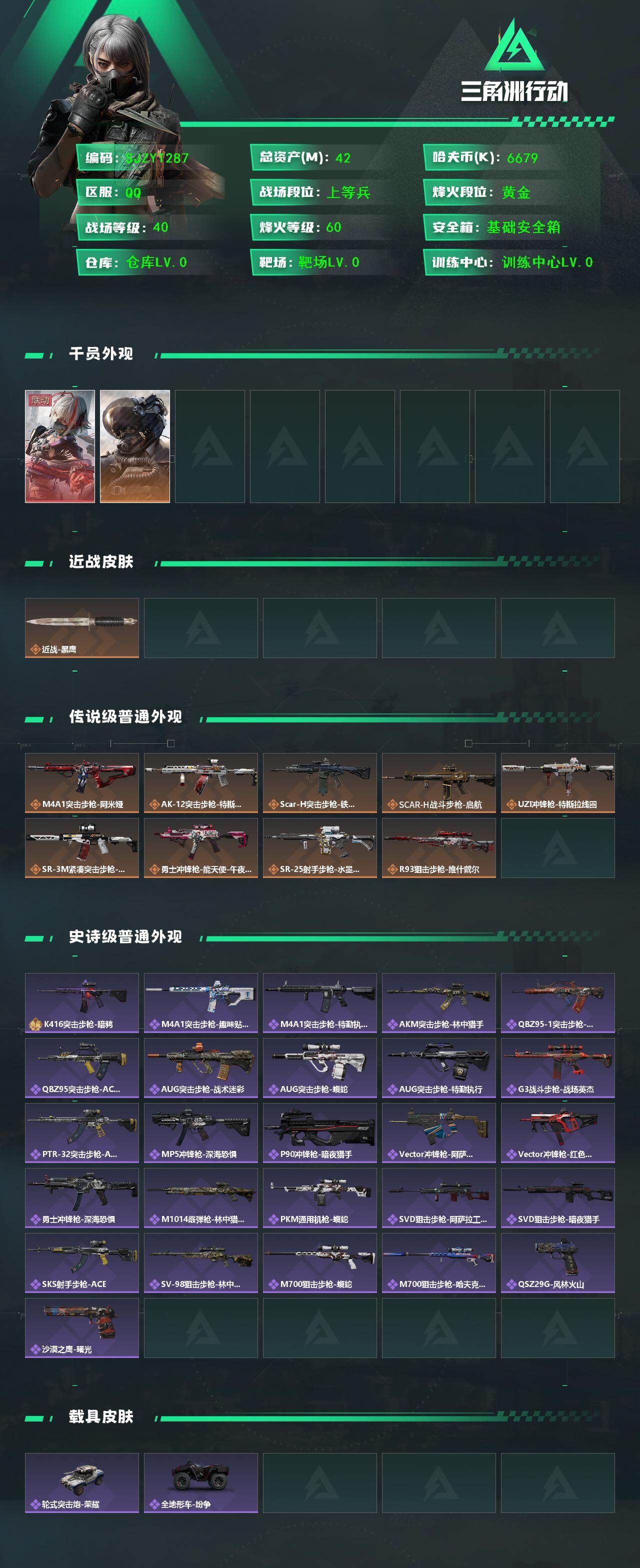 SJZQM419353三角洲行动账号详情图3