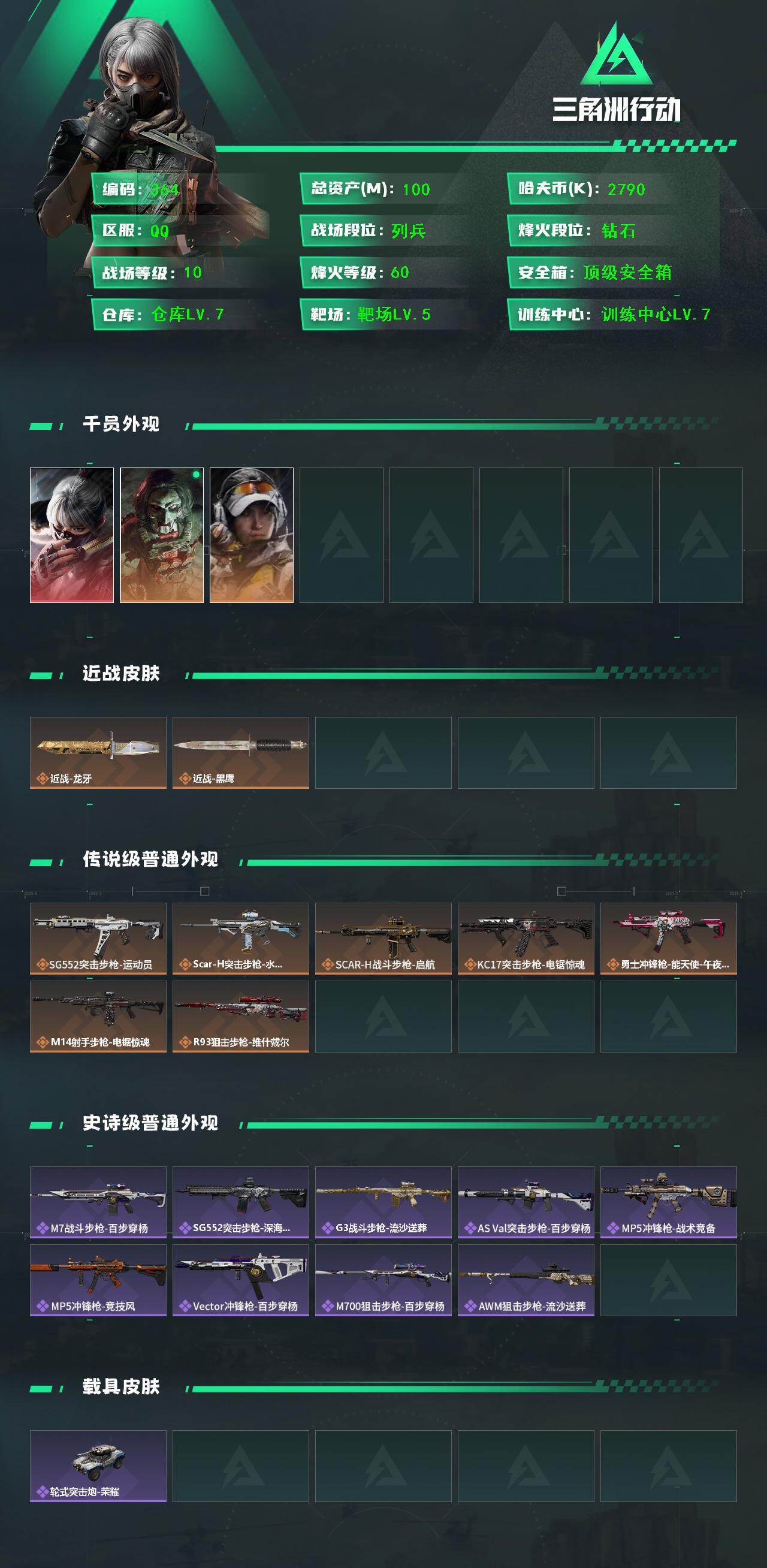 SJZCMW425937三角洲行动账号详情图2