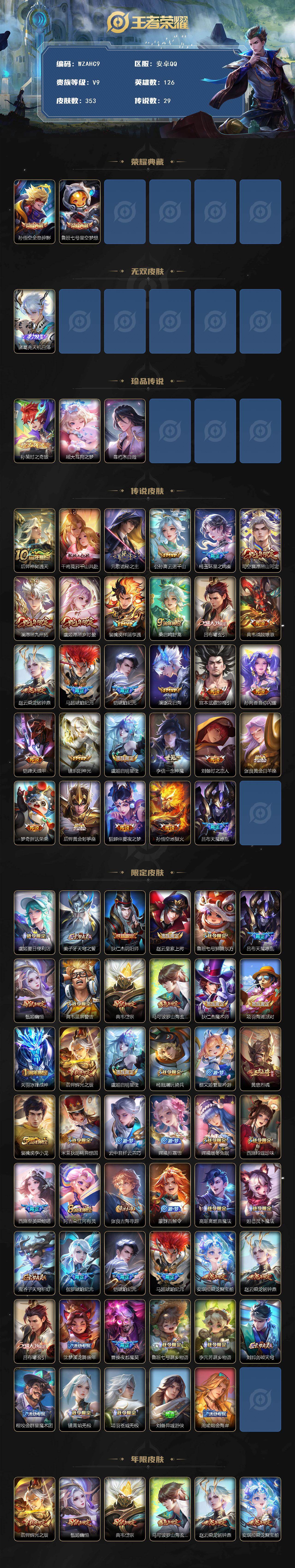 WZ03479068王者荣耀账号详情图2