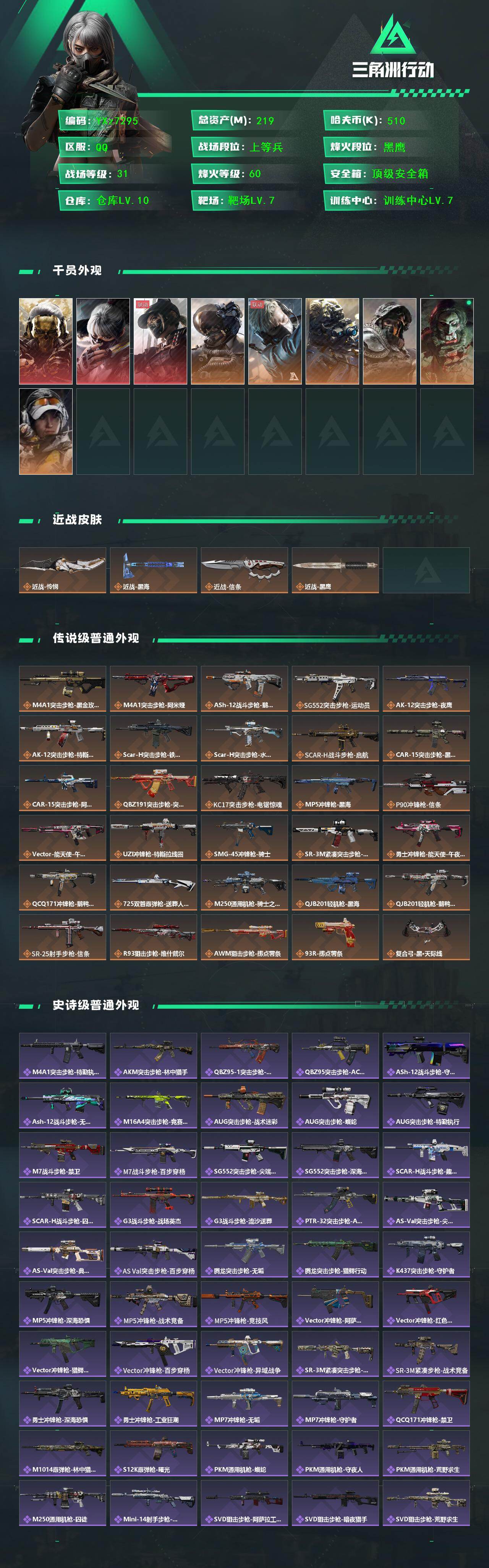 SJZCMW431220三角洲行动账号详情图2