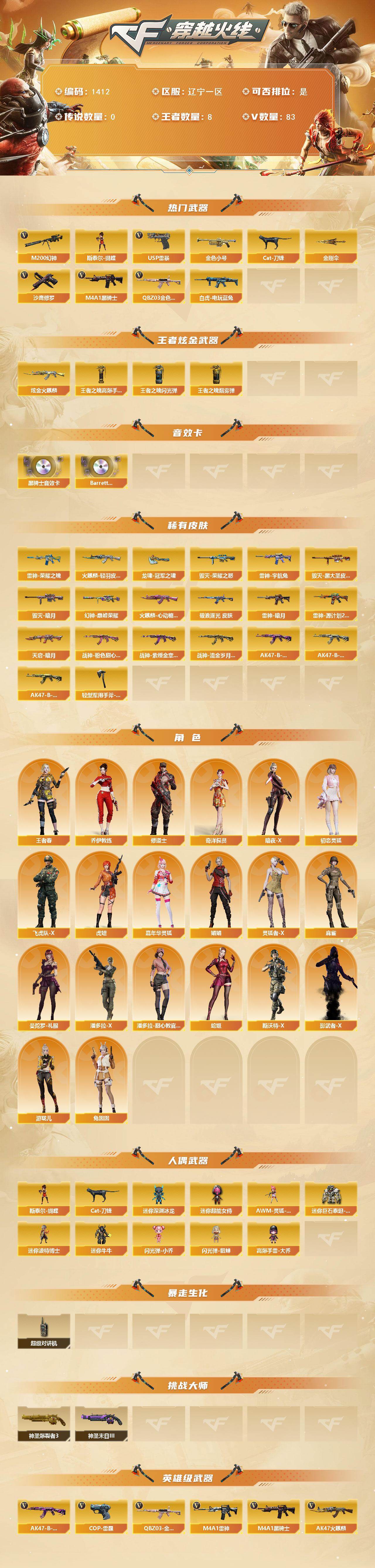 CFCMW421648穿越火线账号详情图2