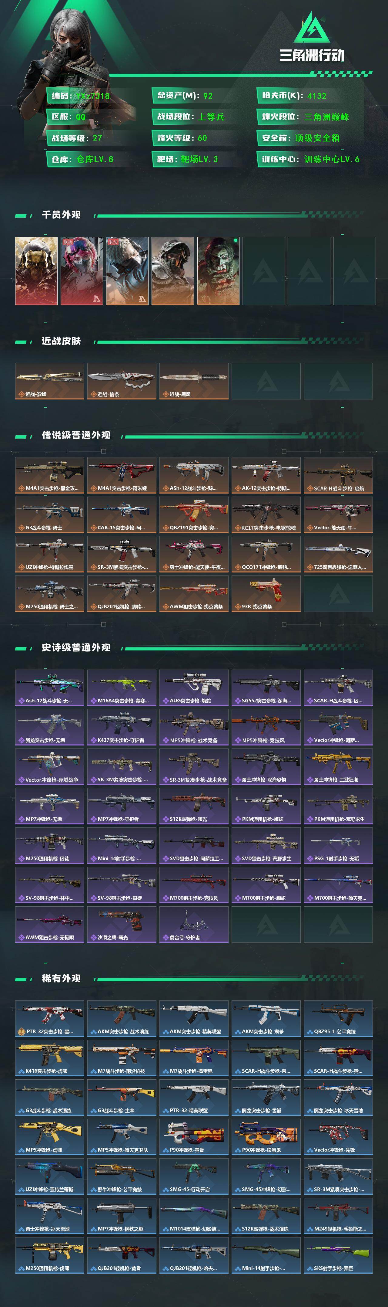 SJZCMW431204三角洲行动账号详情图2 SJZCMW431204三角洲行动账号详情图2