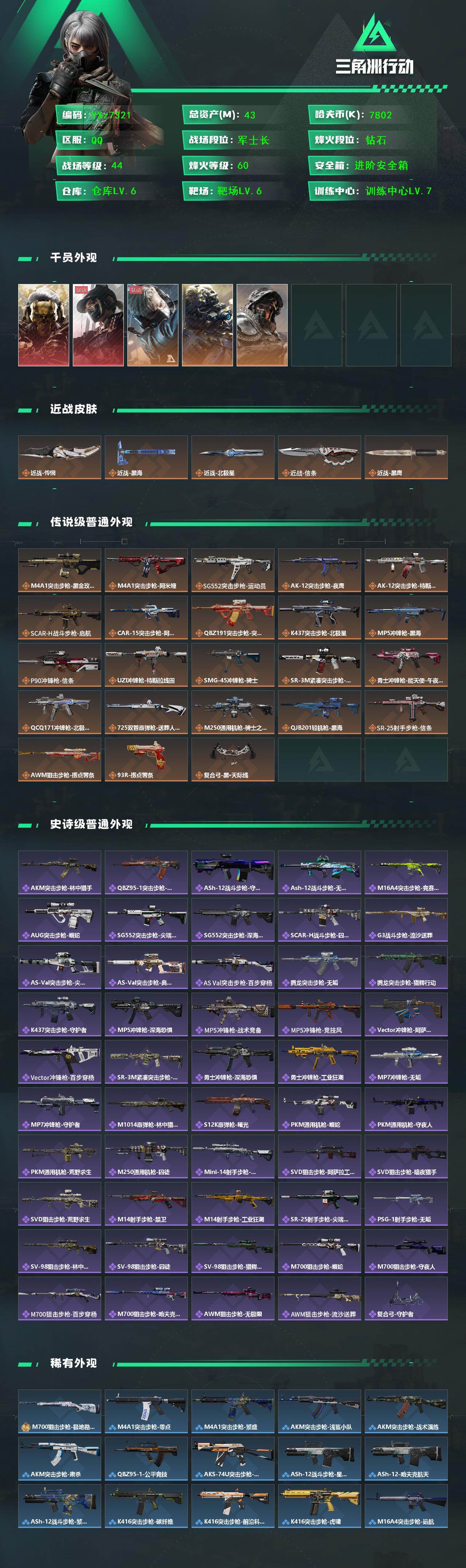 SJZCMW431216三角洲行动账号详情图2