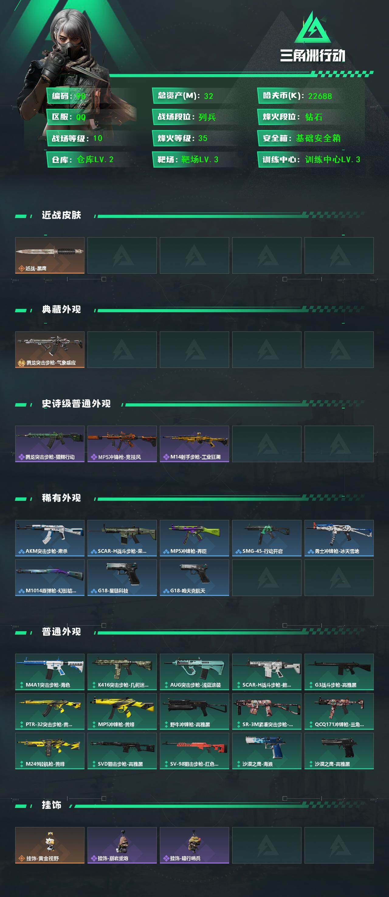 SJZQM430682三角洲行动账号详情图5