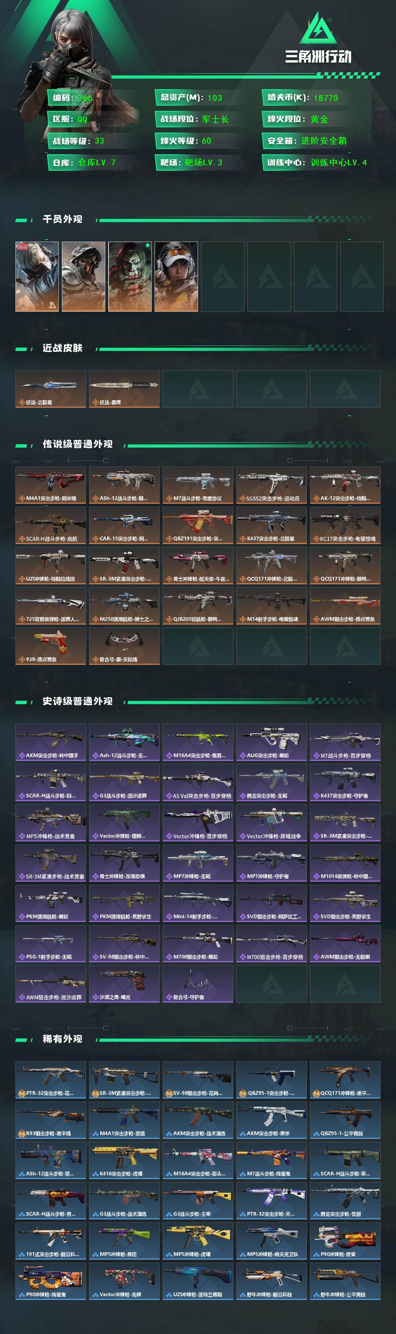 SJZCMW425955三角洲行动账号详情图2