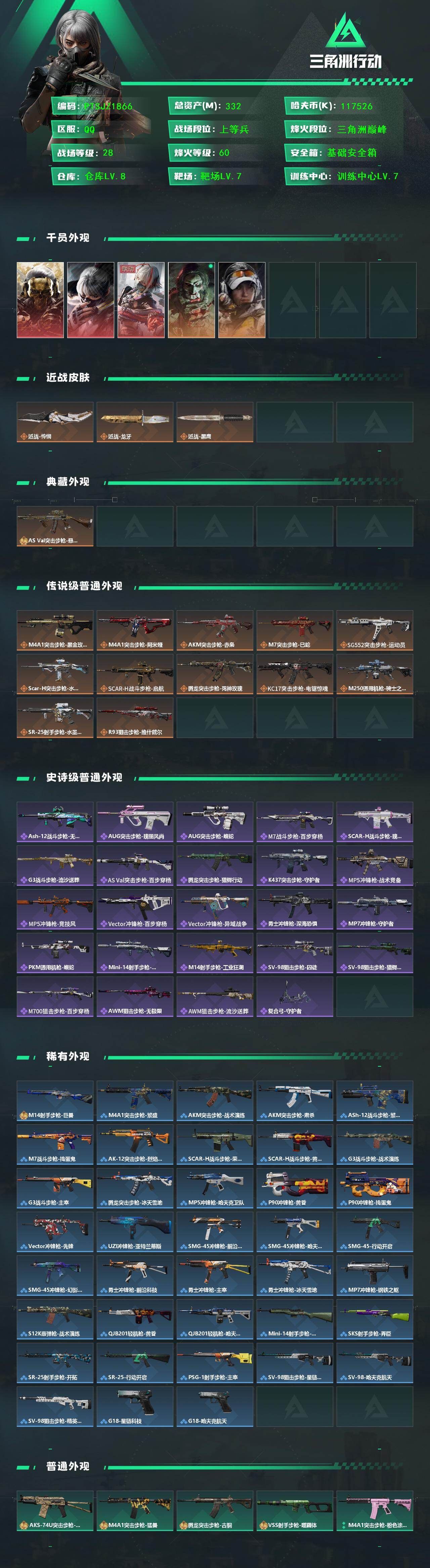 SJZQM426575三角洲行动账号详情图4