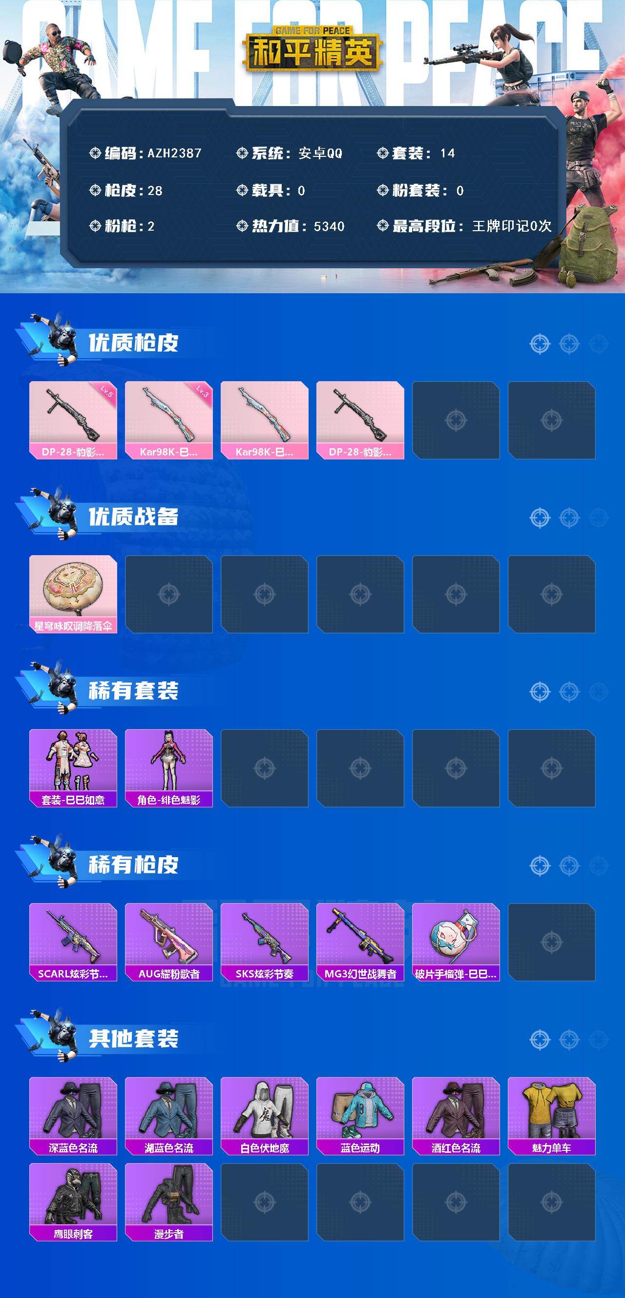 HPCMW439384和平精英账号详情图2