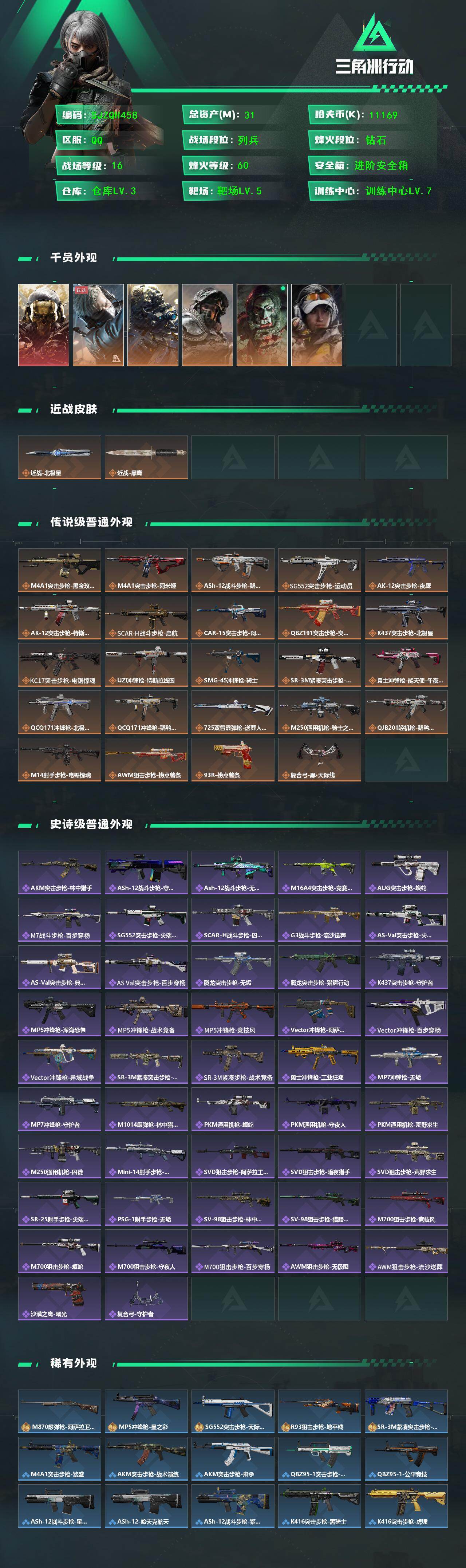 SJZEY419845三角洲行动账号详情图2