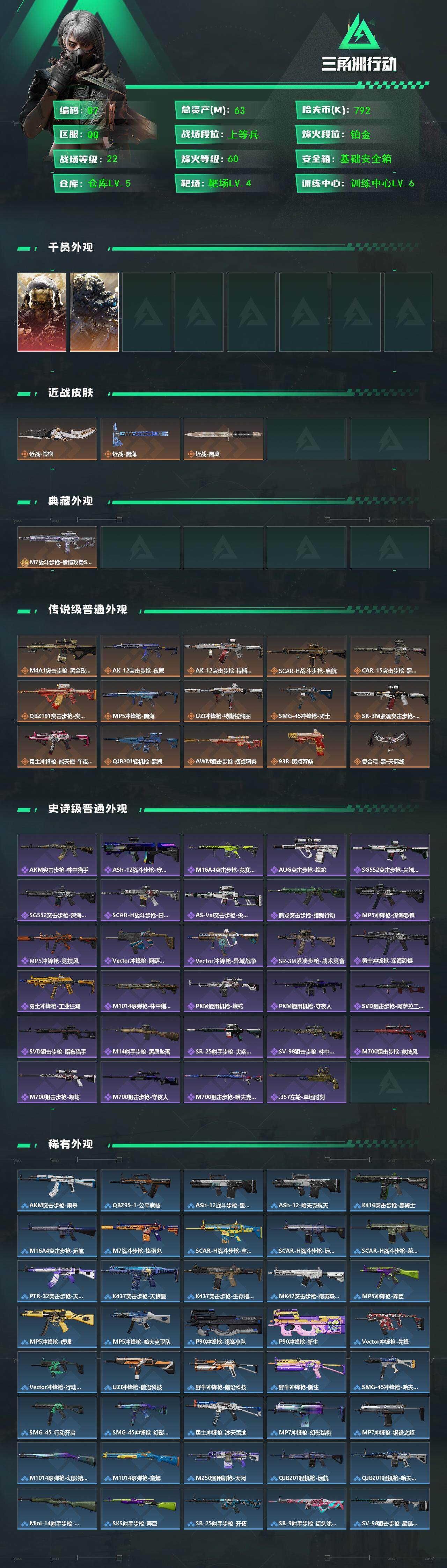 SJZQM426625三角洲行动账号详情图5 SJZQM426625三角洲行动账号详情图5