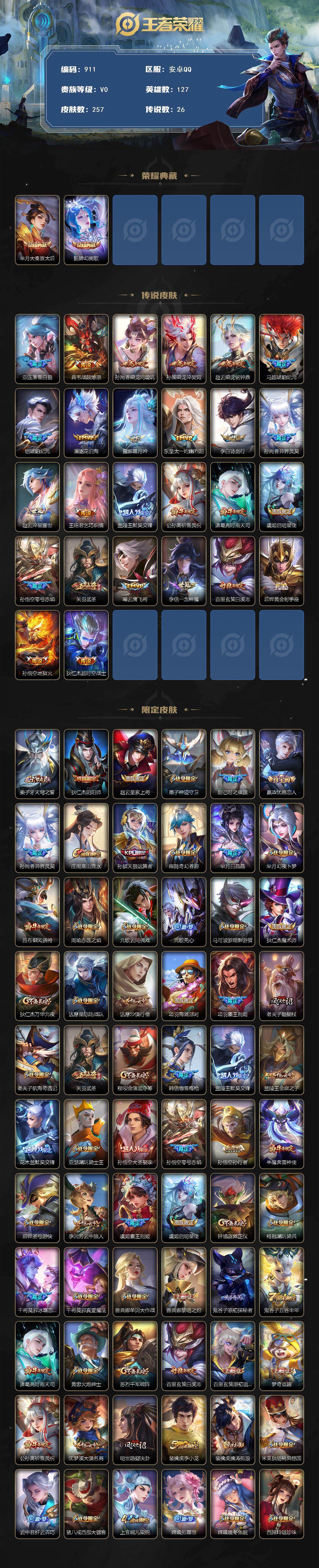 WZCMW495821王者荣耀账号详情图2