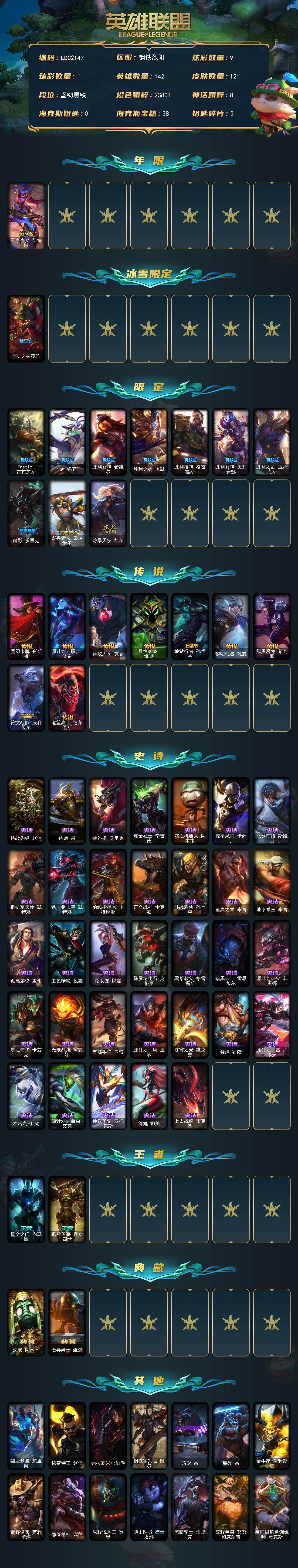 LOLEY47306英雄联盟账号详情图2 LOLEY47306英雄联盟账号详情图2