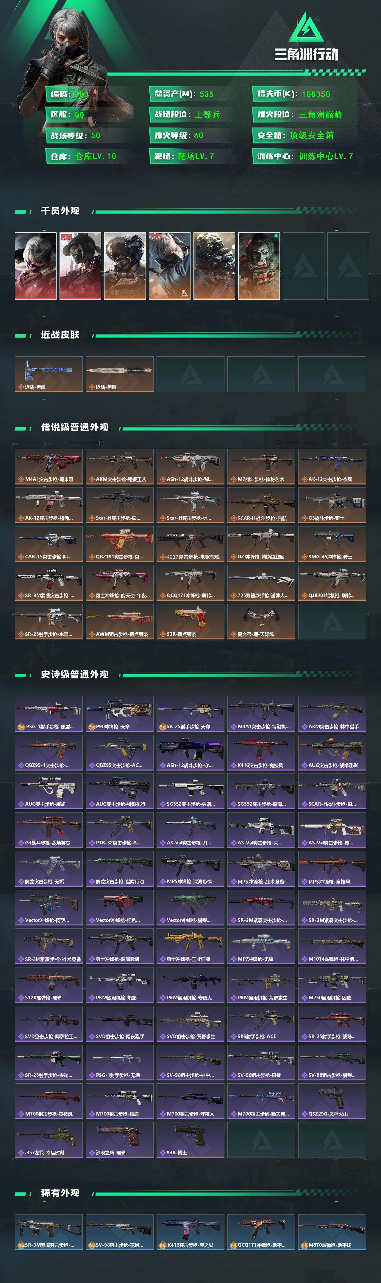 SJZCMW426005三角洲行动账号详情图2