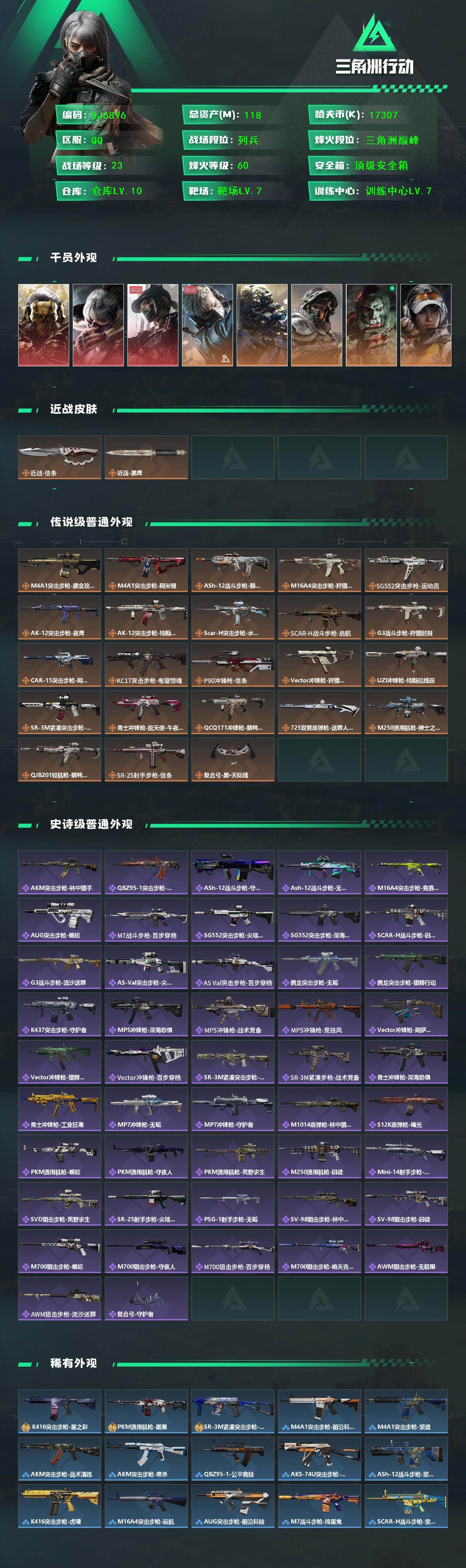 SJZQM420545三角洲行动账号详情图3 SJZQM420545三角洲行动账号详情图3