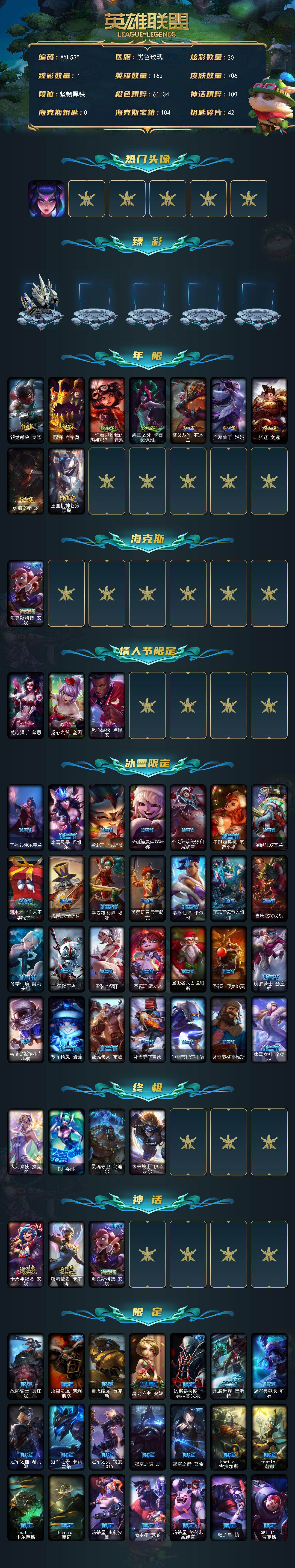 LOLCMW49789英雄联盟账号详情图2