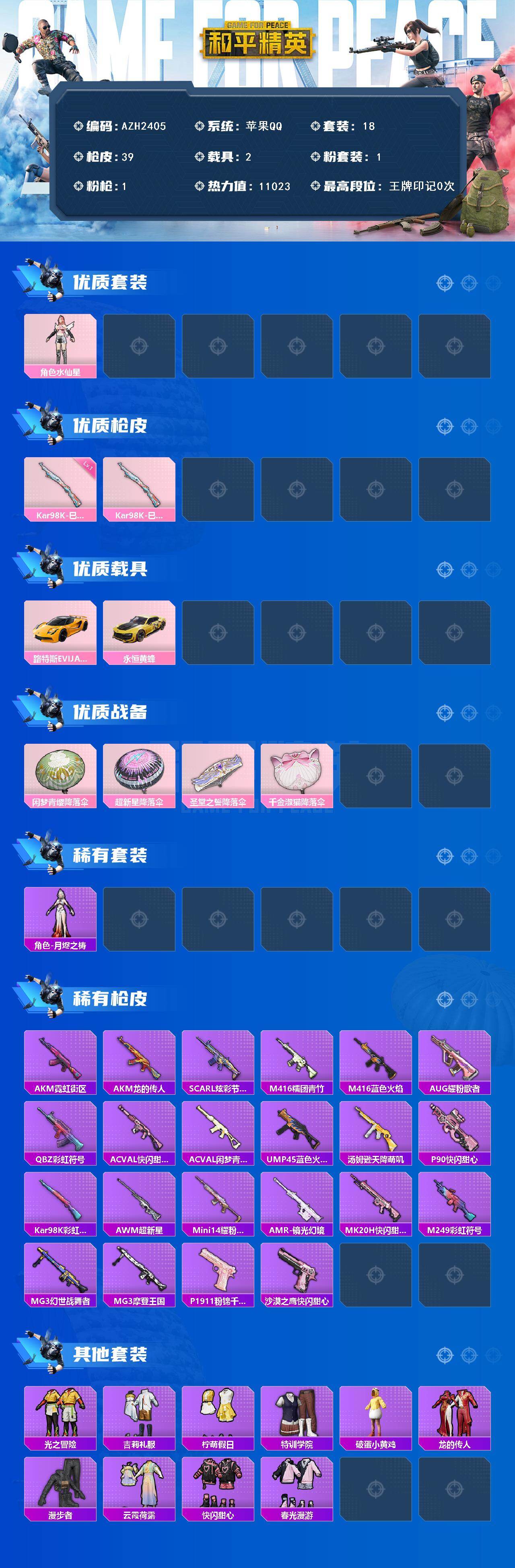 HPCMW469199和平精英账号详情图2