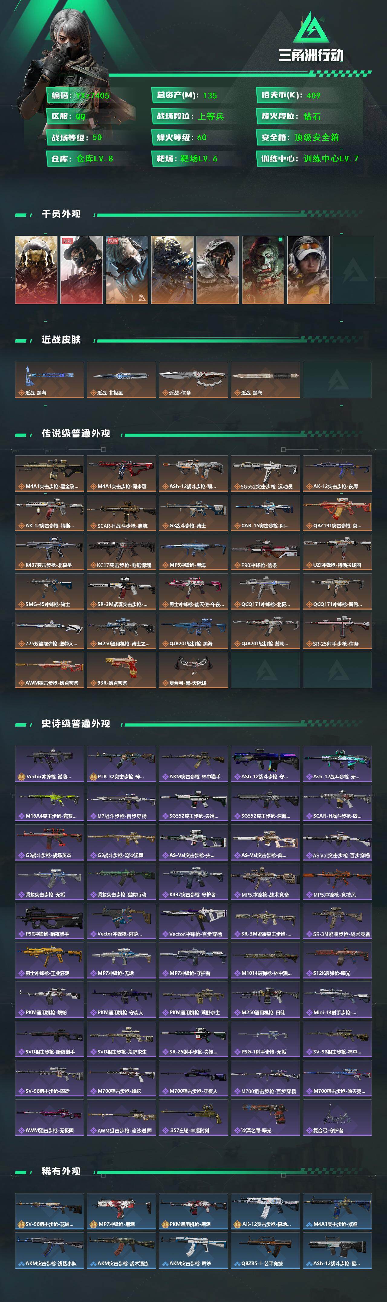 SJZCMW431266三角洲行动账号详情图2