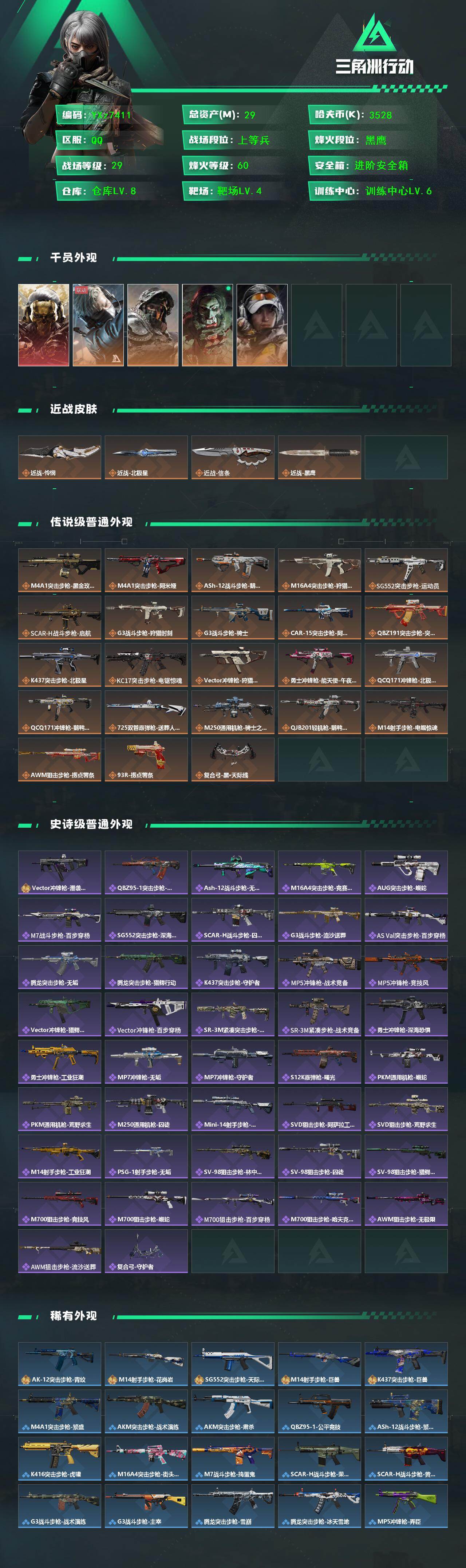 SJZCMW421092三角洲行动账号详情图2