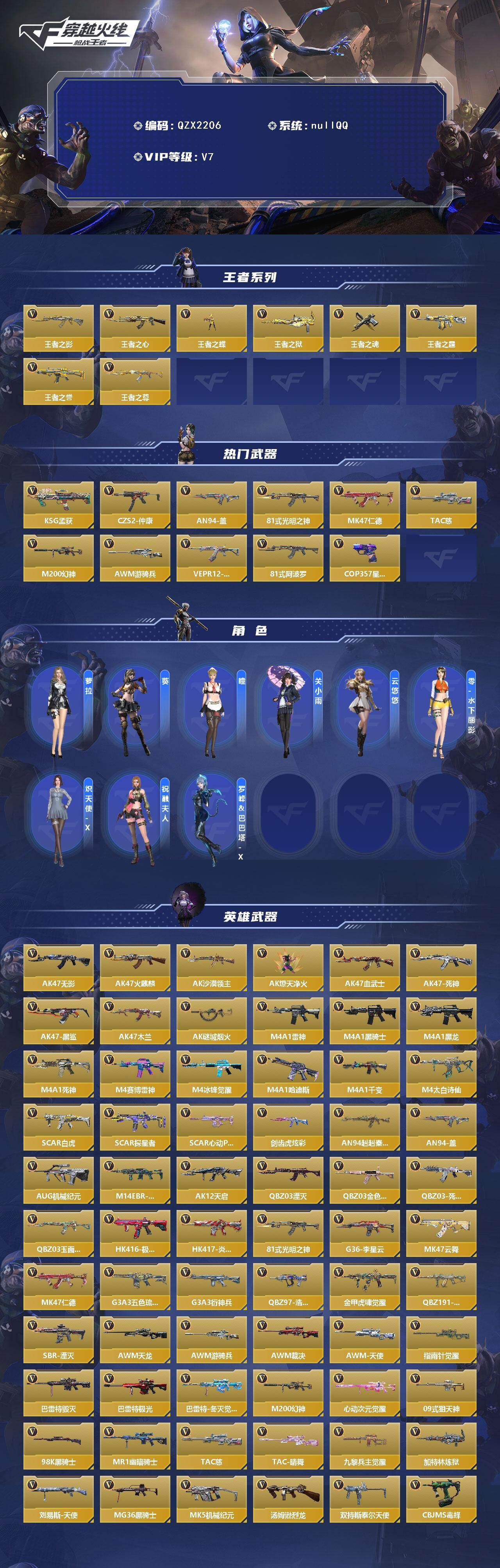 CFMEY46395枪战王者账号详情图2