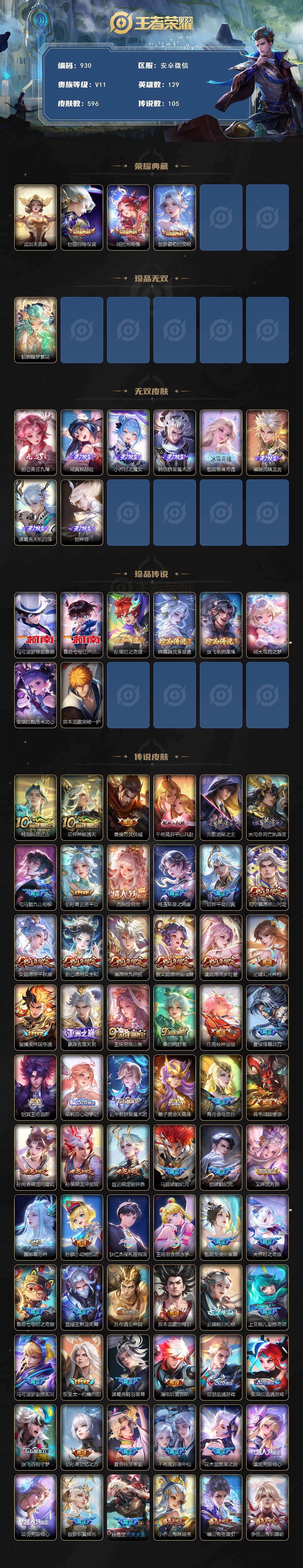 WZCMW496262王者荣耀账号详情图2