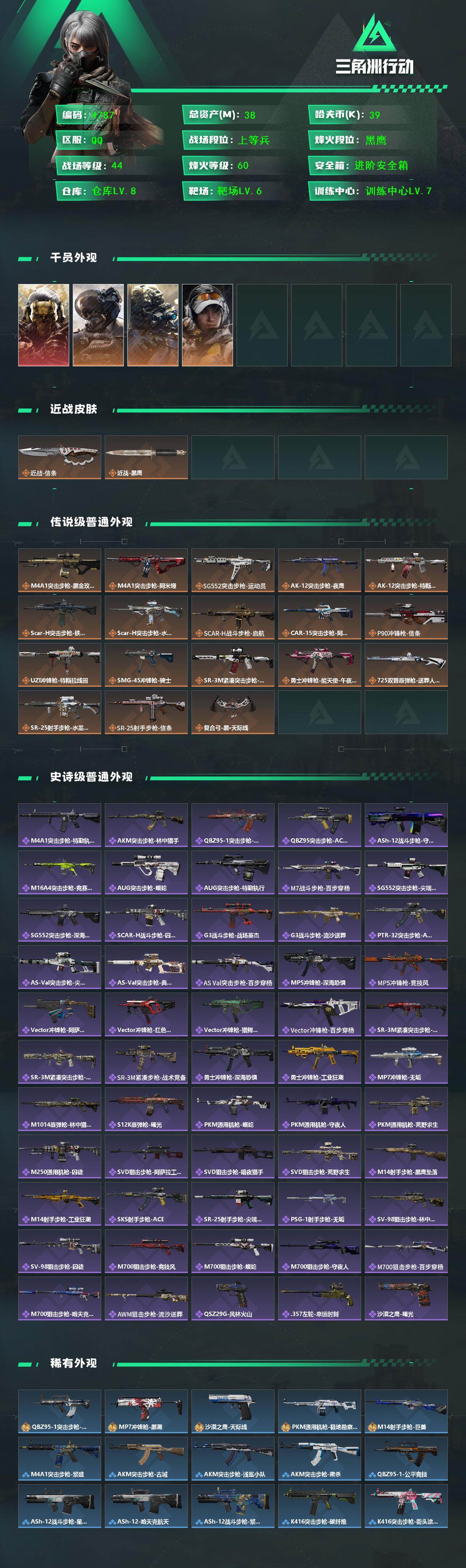 SJZCMW433521三角洲行动账号详情图2