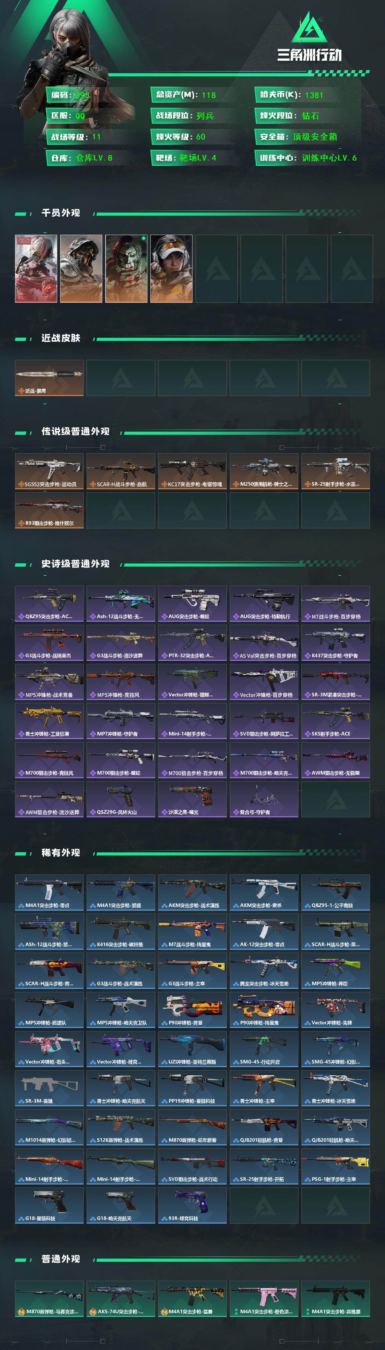 SJZCMW425913三角洲行动账号详情图2