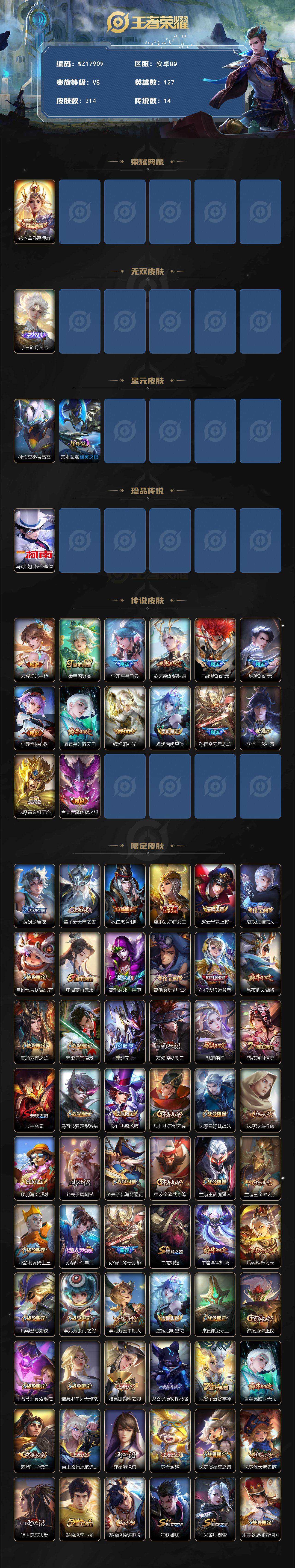 WZ03484201王者荣耀账号详情图2