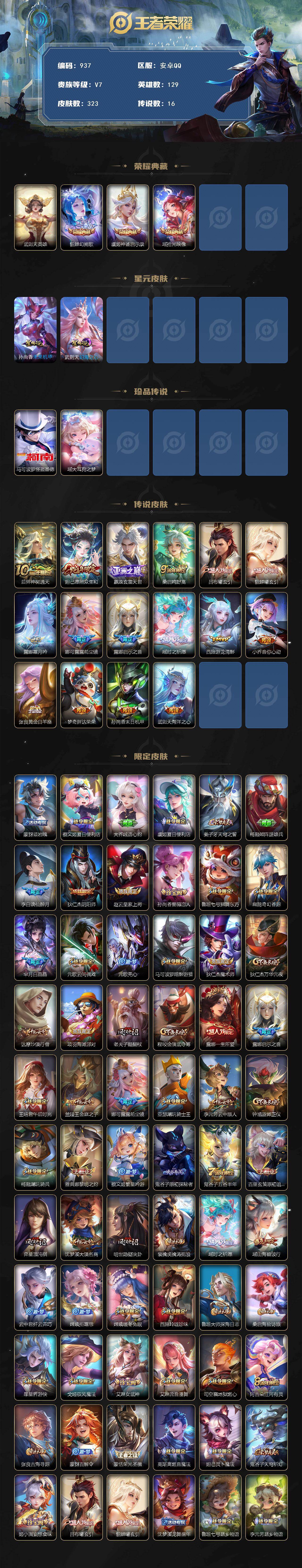 WZCMW495976王者荣耀账号详情图2