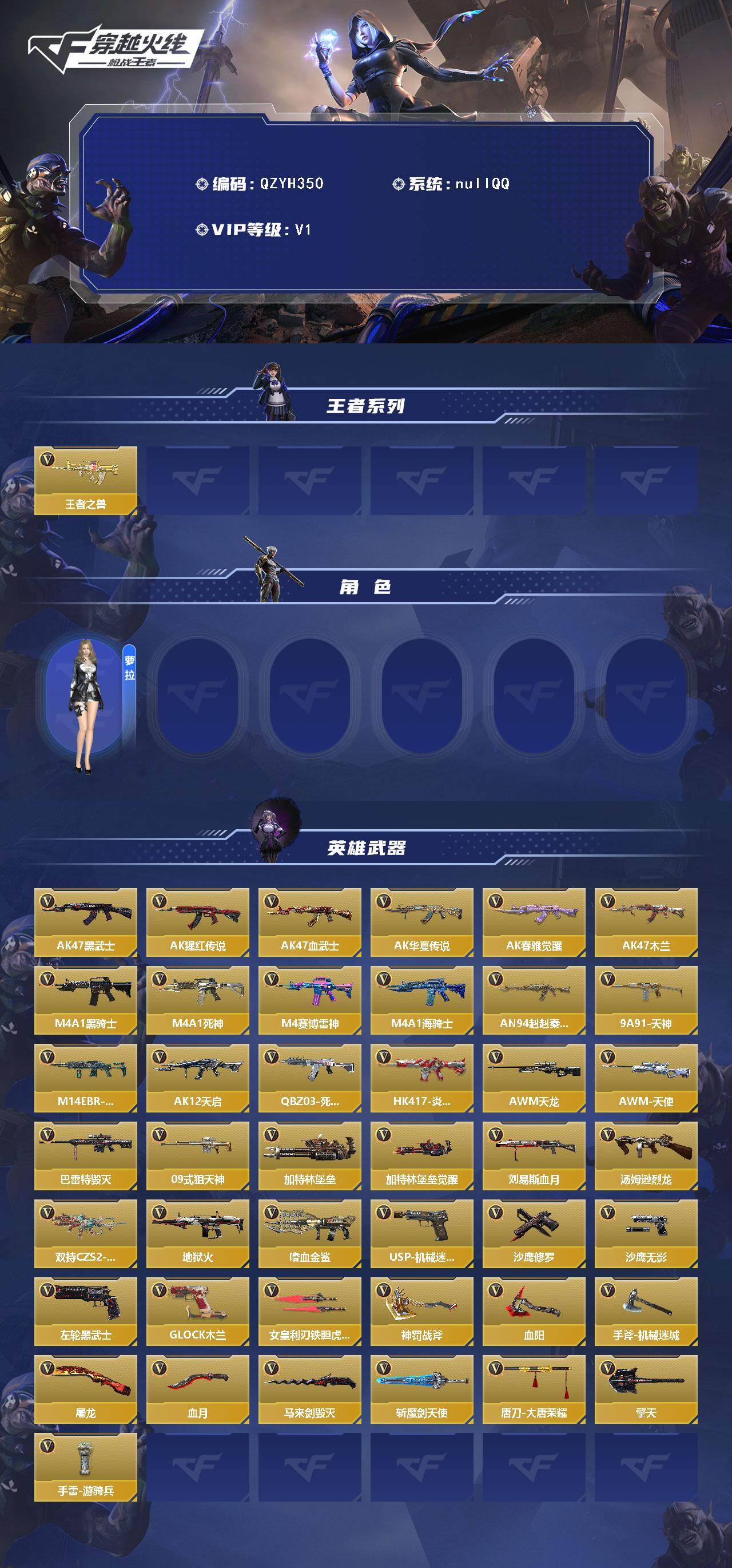 CFMEY47974枪战王者账号详情图2