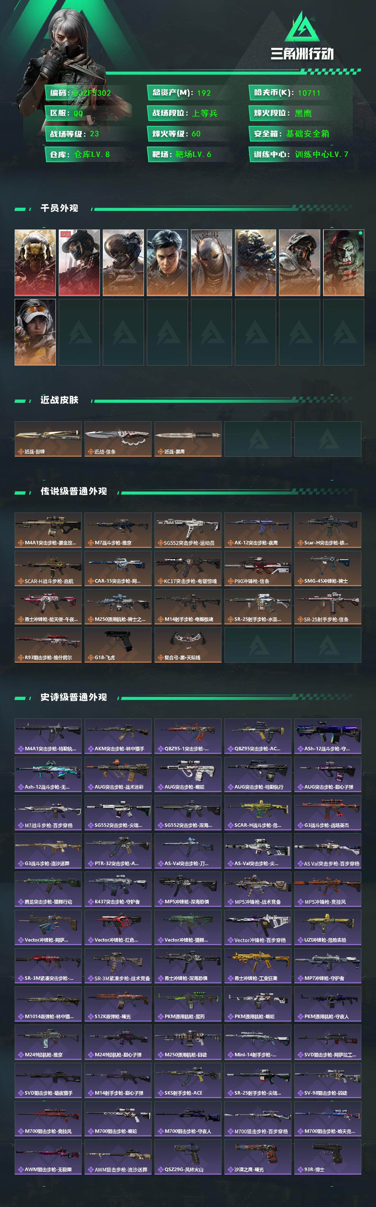 SJZQM421887三角洲行动账号详情图3 SJZQM421887三角洲行动账号详情图3