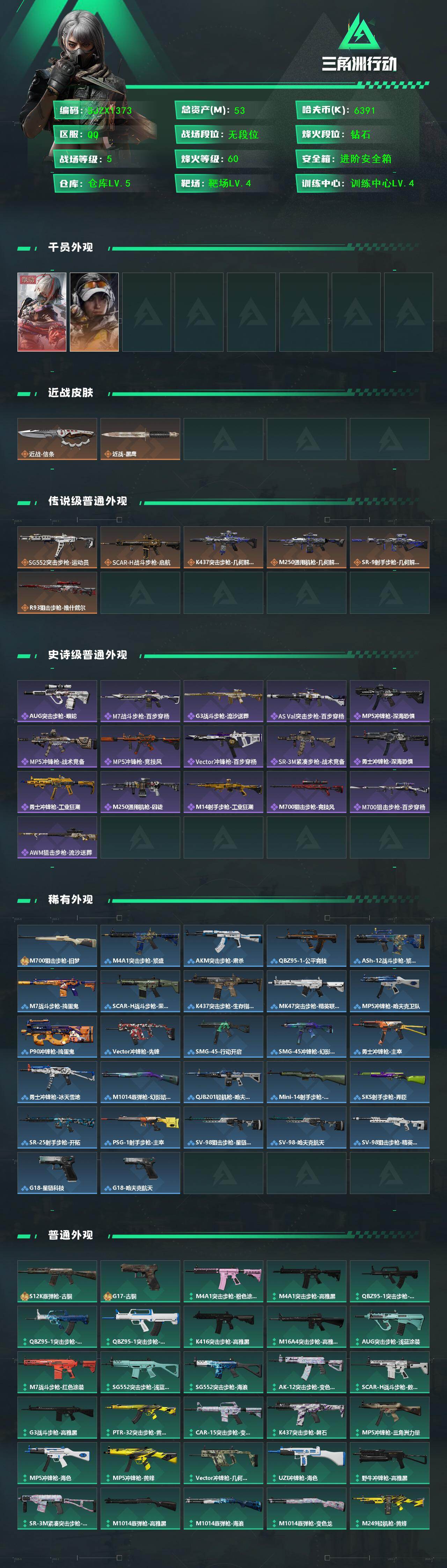 SJZEY423151三角洲行动账号详情图2