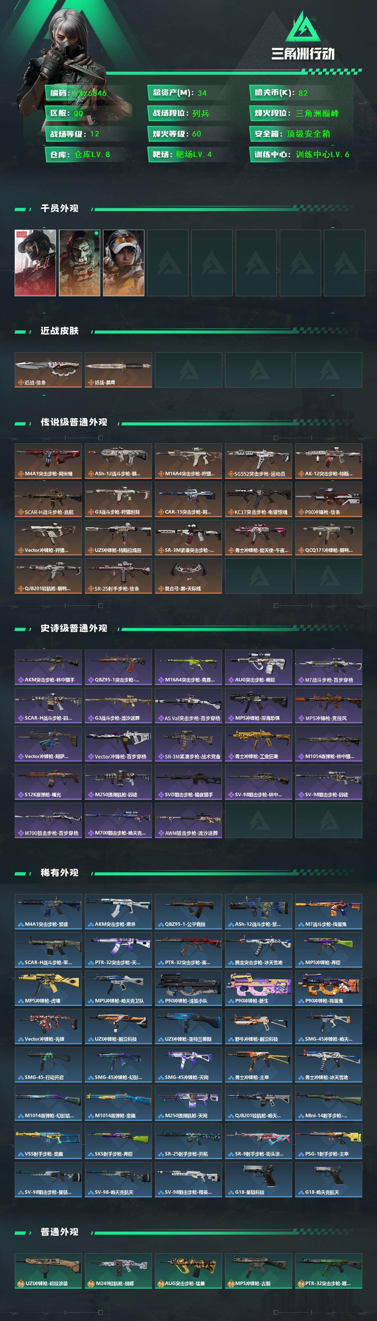 SJZCMW421880三角洲行动账号详情图2